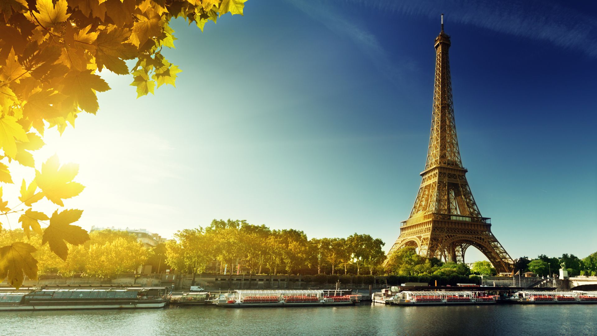 Paris, Eiffel Tower, France, autumn, travel, tourism (horizontal)