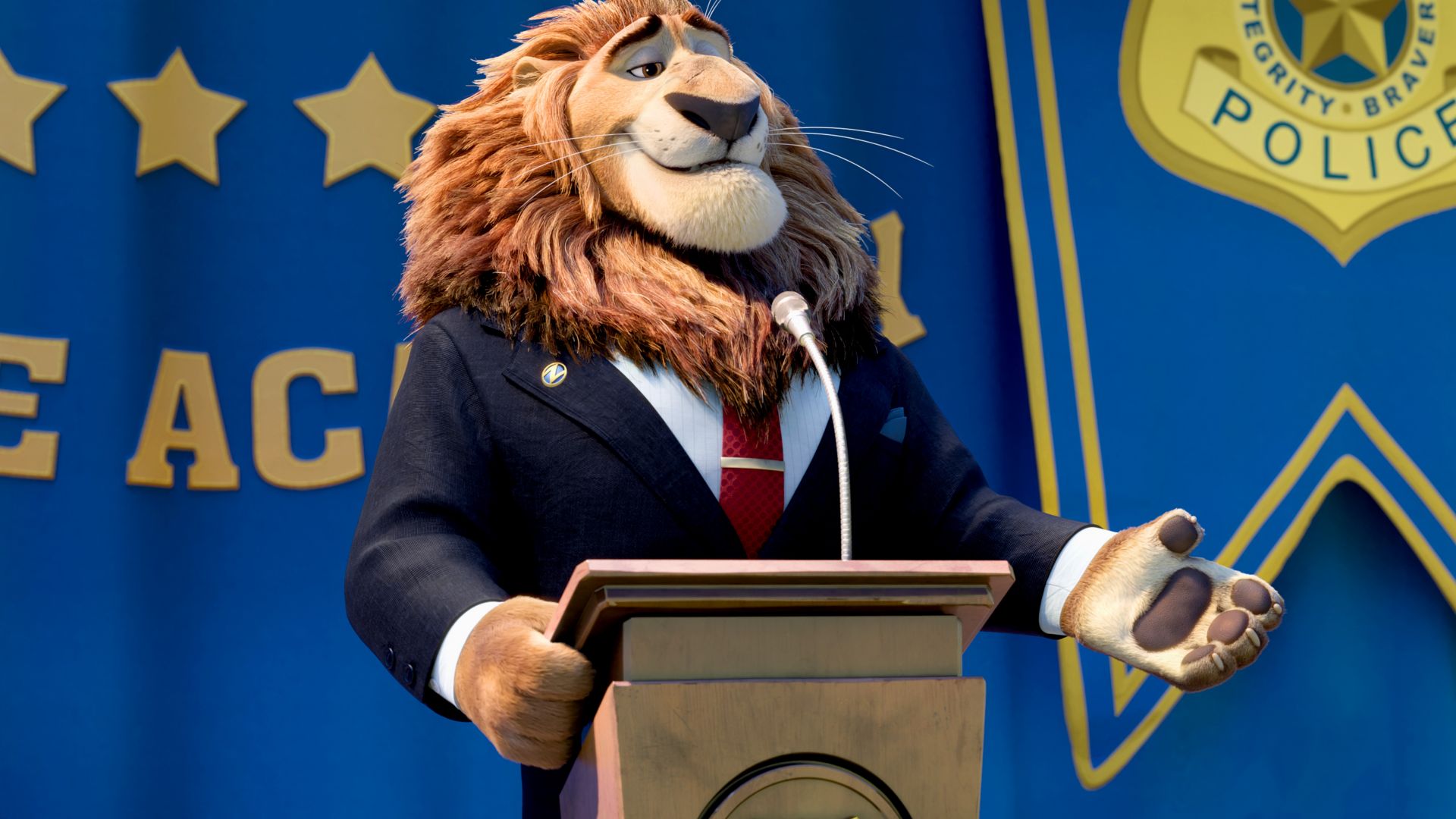 Zootopia, Mayor Lionheart, Lion, Best Animation Movies of 2016, cartoon (horizontal)
