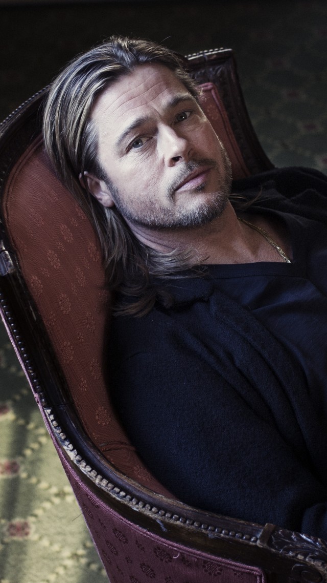 ... room Brad Pitt, William Bradley Pitt, actor, producer, look, chair, room