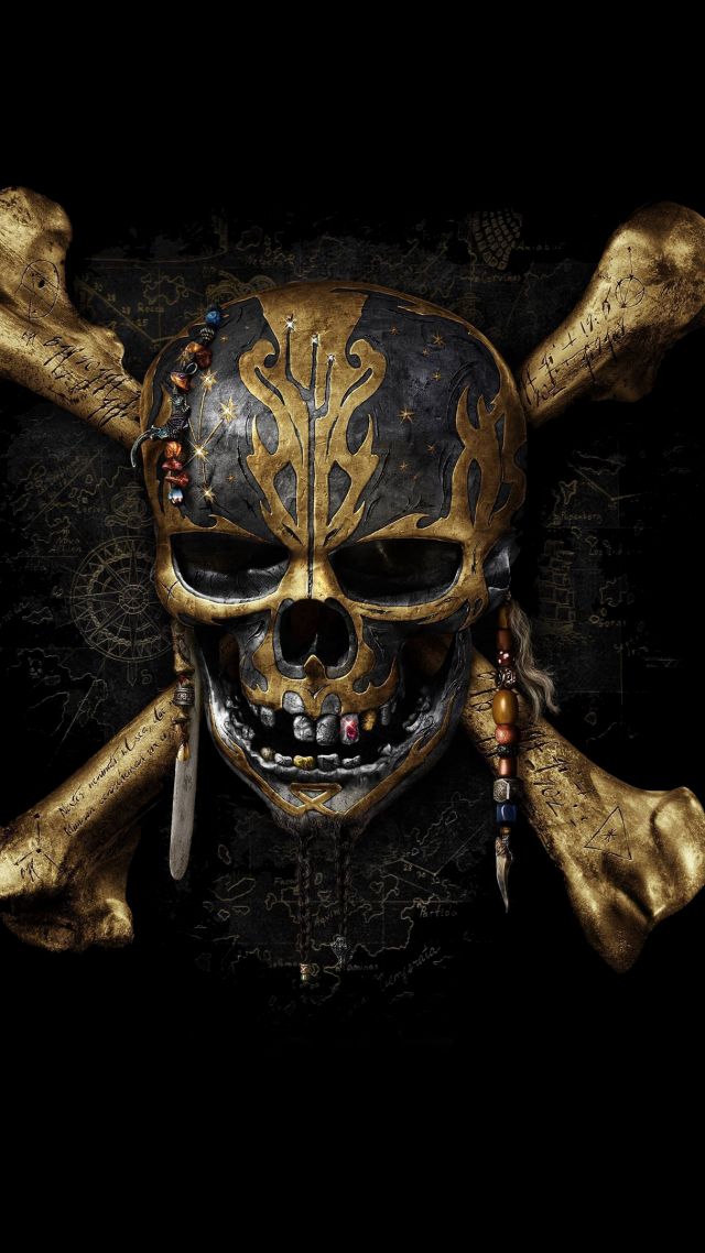 Pirates of the Caribbean: Dead Men Tell No Tales, skull, best movies (vertical)