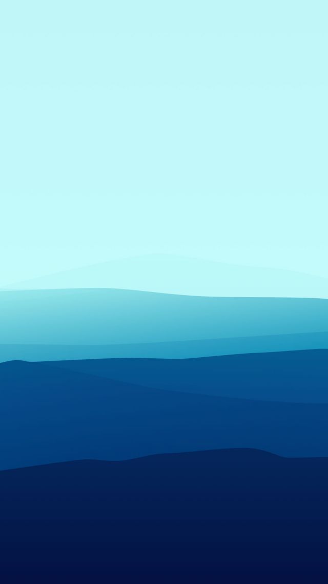 landscape, flat, 4k, 5k, fog, iphone wallpaper, forest, blue (vertical)
