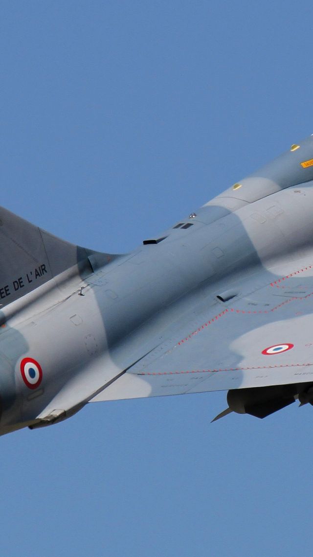 Dassault Mirage 2000, fighter aircraft, French Air Force (vertical)