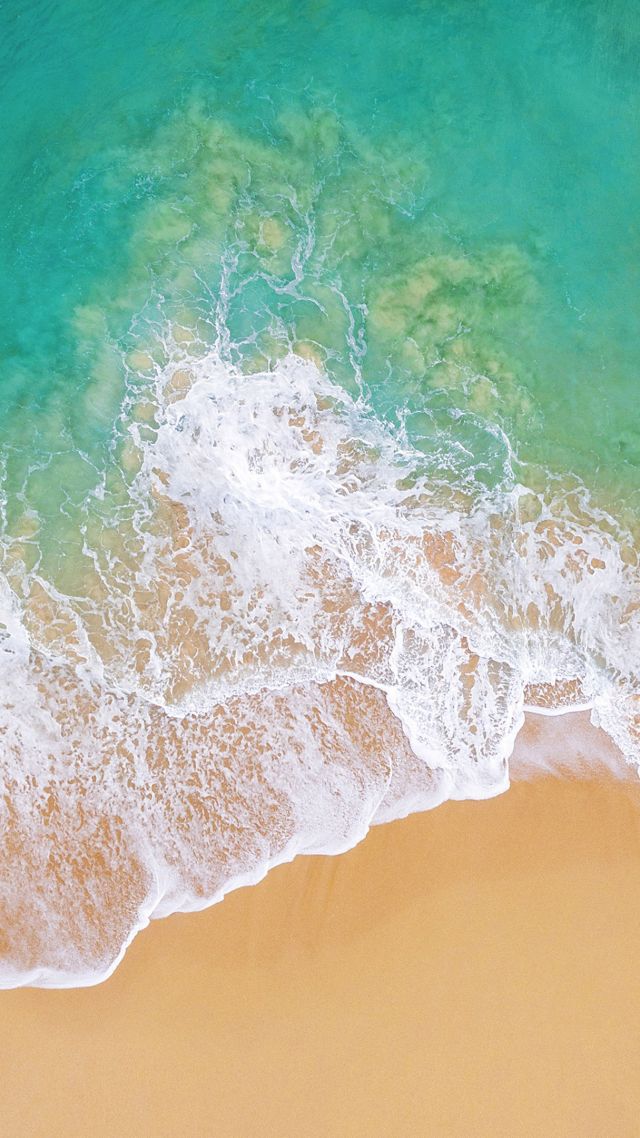 iOS 11, 4k, 5k, beach, ocean (vertical)