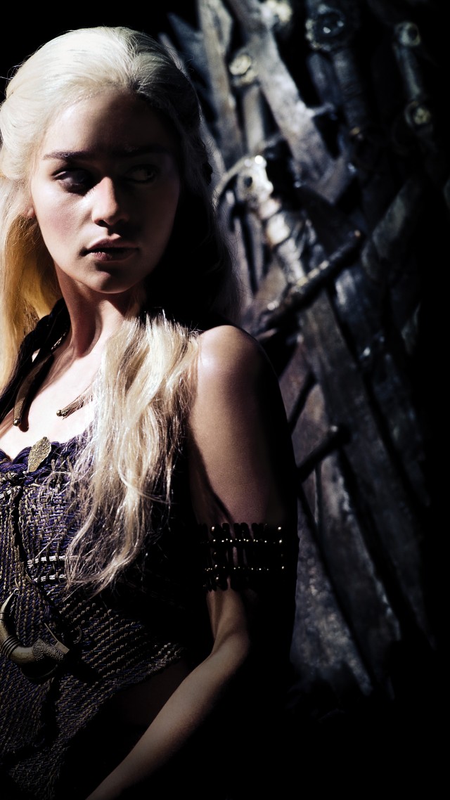 Game of Thrones, Daenerys Targaryen, Emilia Clarke, TV Series, 8k (vertical)