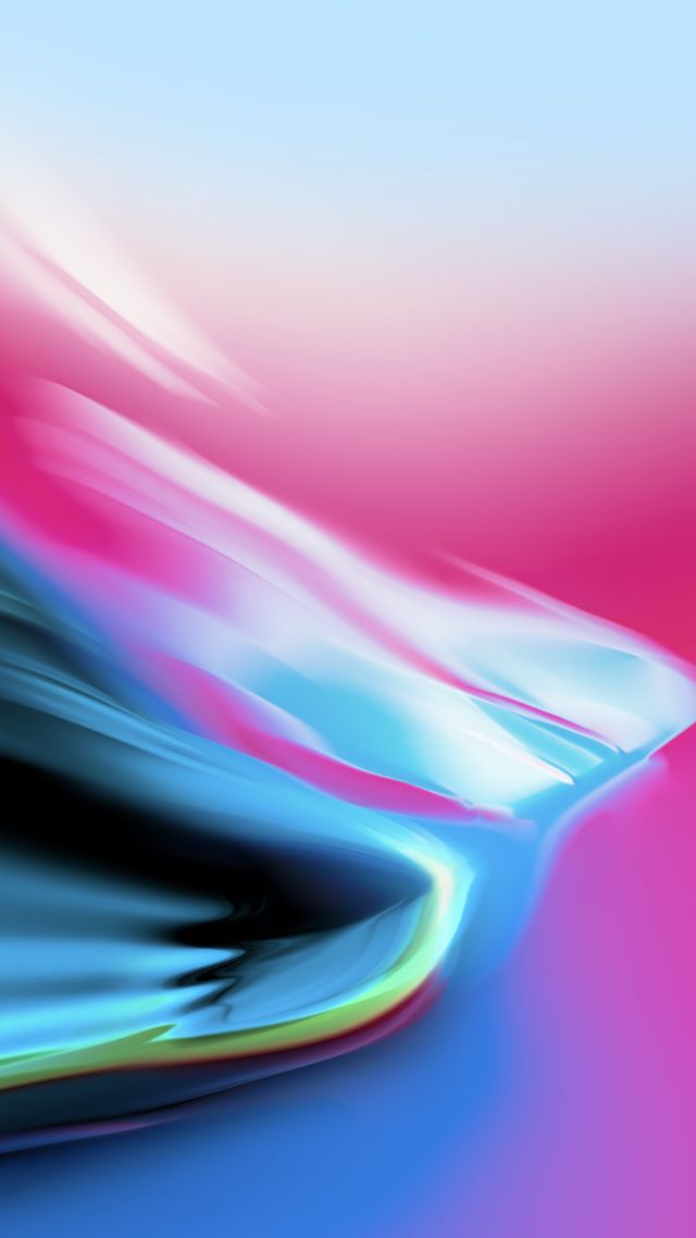 iPhone X wallpaper, iPhone 8, iOS 11, colorful, HD (vertical)