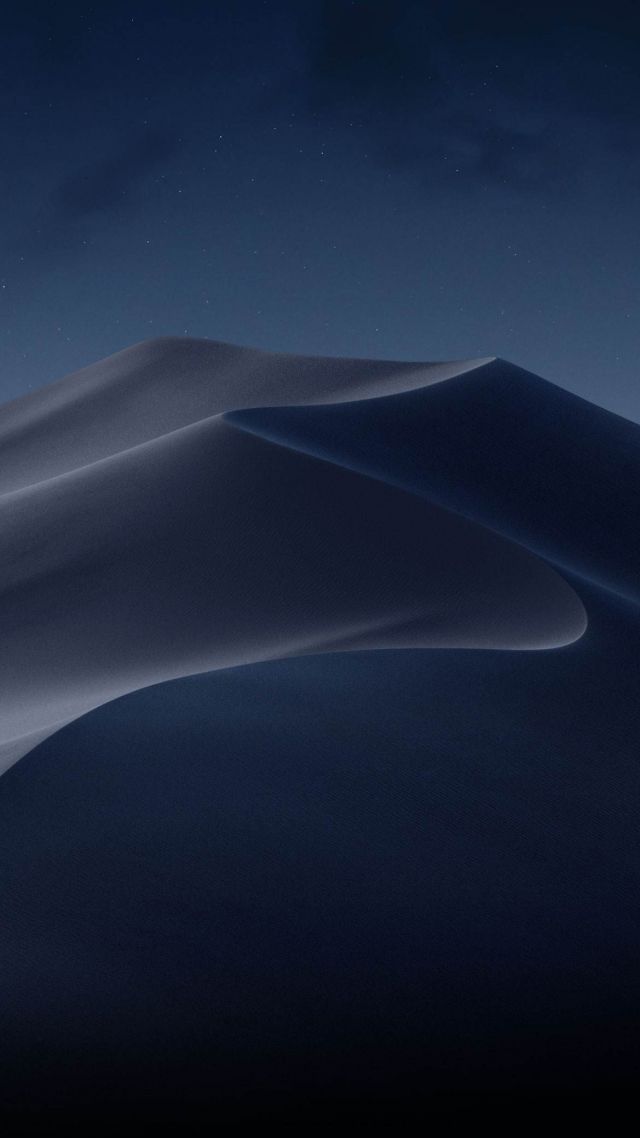 macOS Mojave, Night, Dunes, WWDC 2018, 4K (vertical)