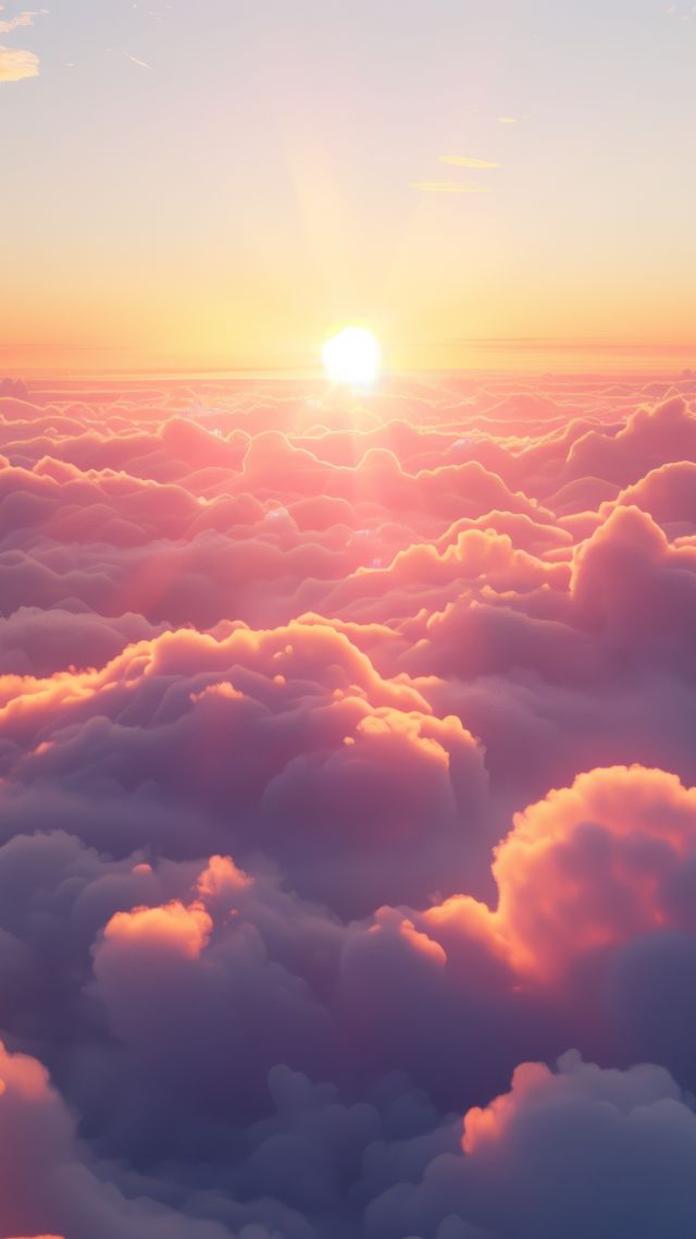 clouds, sunset, white (vertical)
