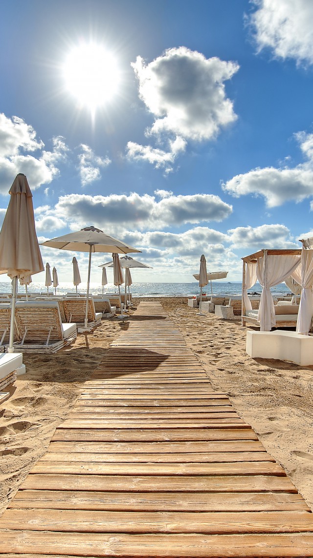 Ushuaia Beach Hotel, Ibiza, Best Beaches in the World, tourism, travel, resort, vacation, beach, sand (vertical)