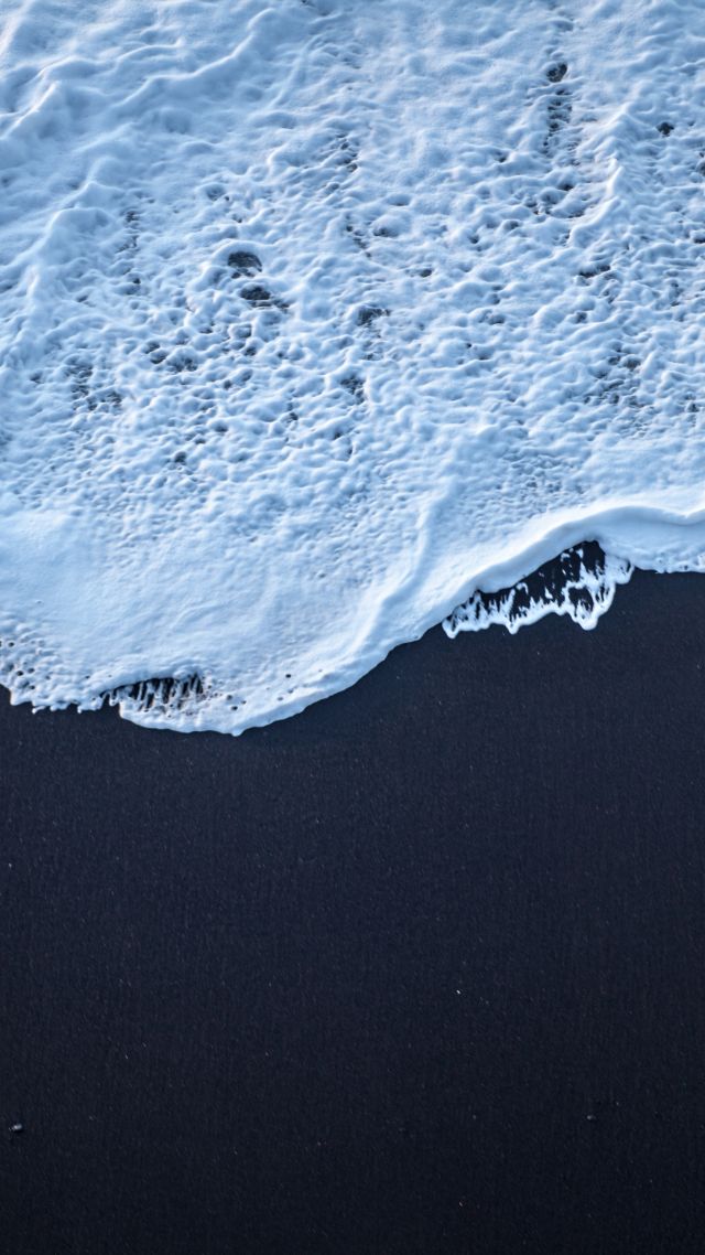 Iceland, 4k, 5k wallpaper, sea, shore, sand (vertical)