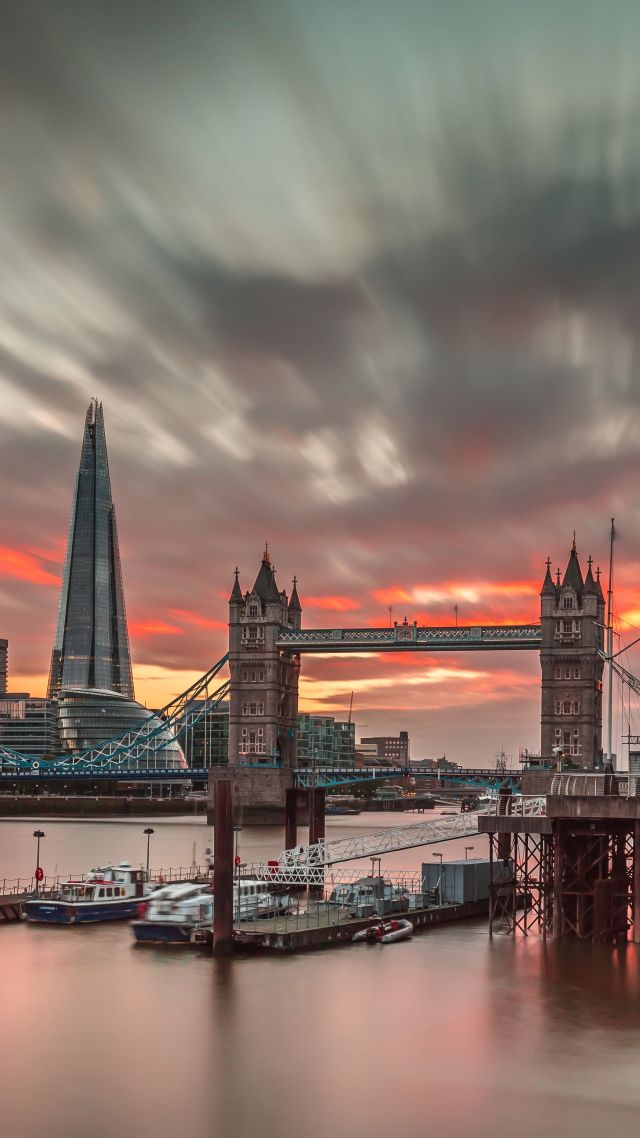 London, England, Europe, travel, tourism, sunset (vertical)