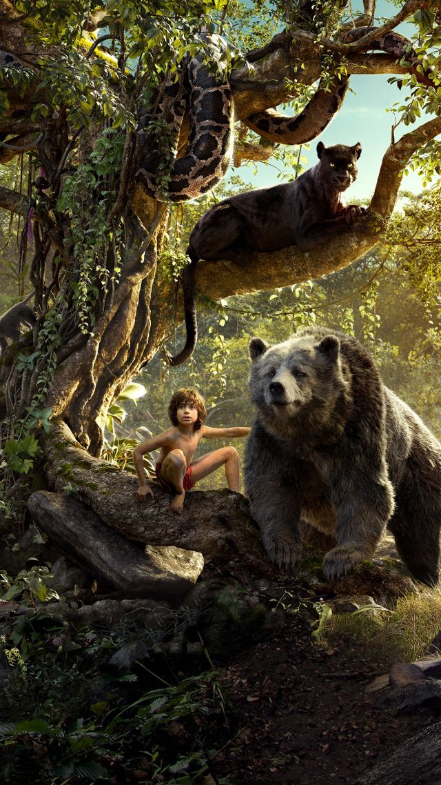 The Jungle Book, Best Movies, Mowgli, Bagheera (vertical)