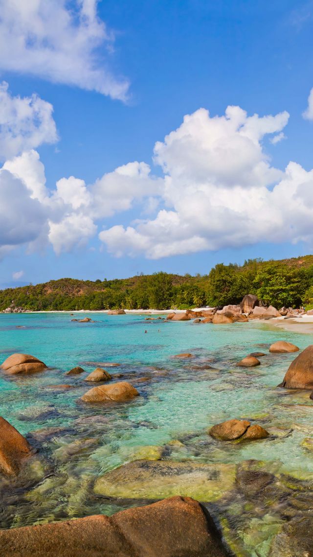 Anse Lazio, Praslin Island, Seychelles, Best beaches of 2016, Travellers Choice Awards 2016 (vertical)