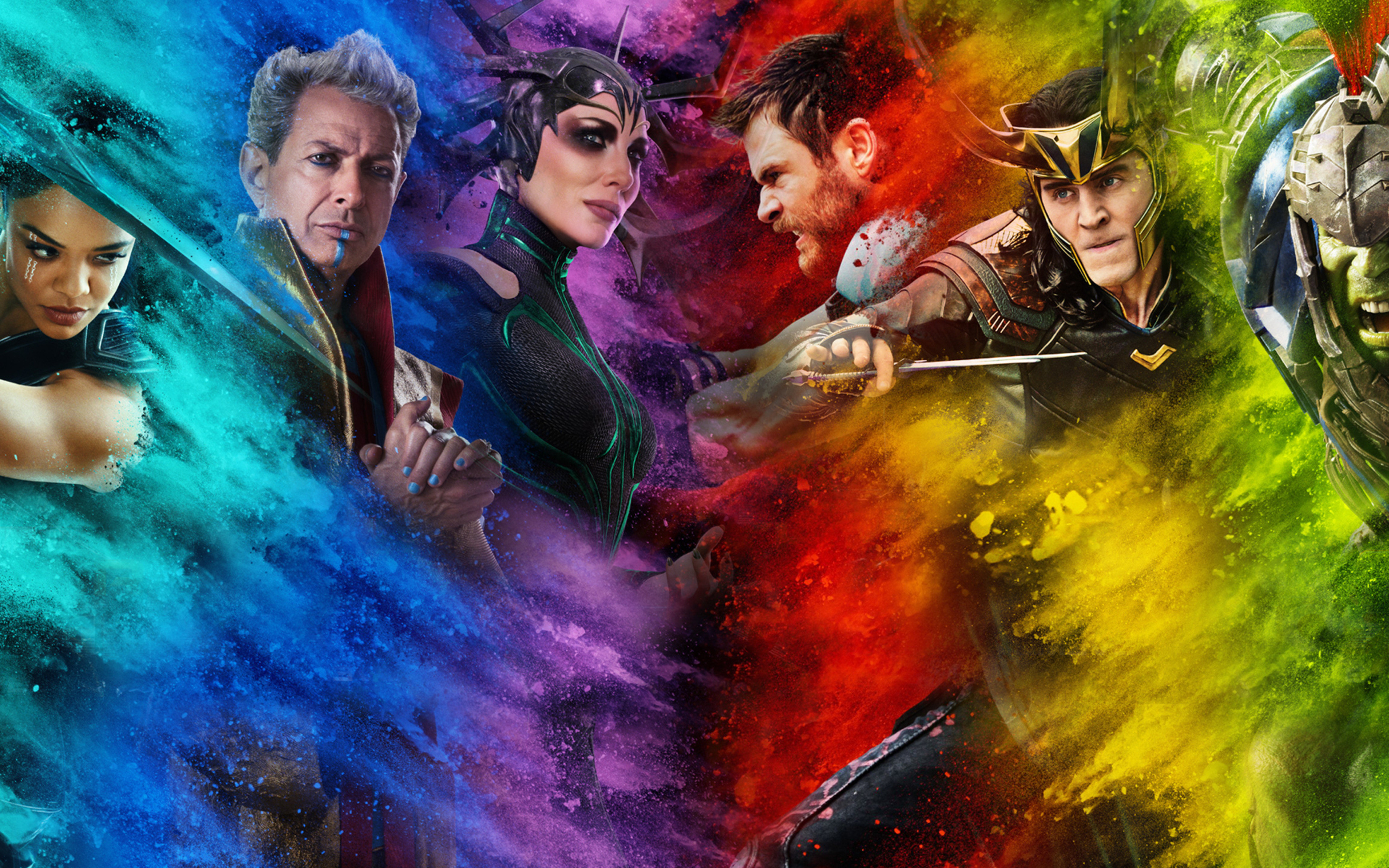 Wallpaper Thor: Ragnarok, Chris Hemsworth, Tom Hiddleston, Tessa