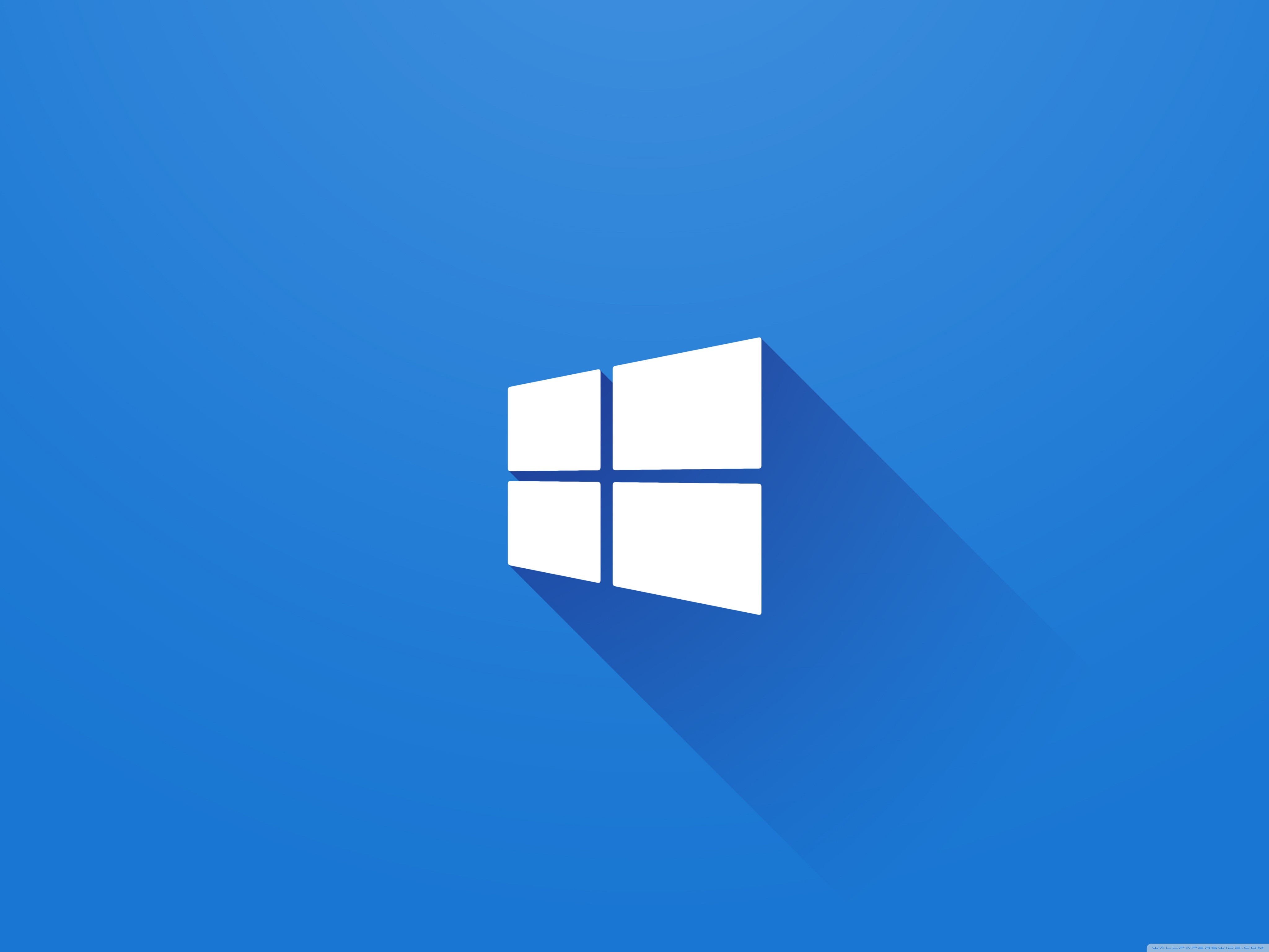 Windows 10 Wallpaper, OS: Windows 10, Microsoft, blue