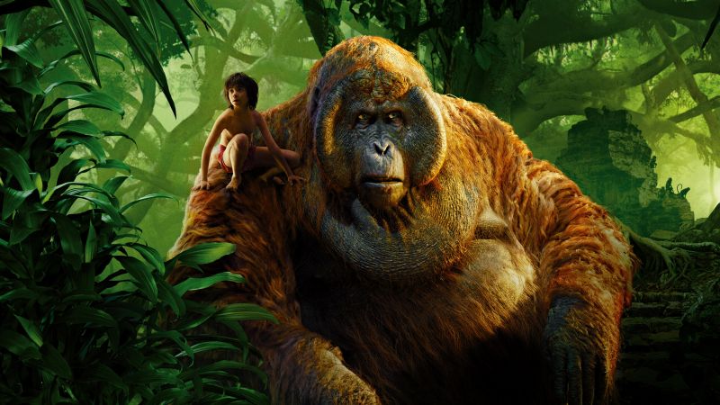 The Jungle Book, Monkey King, King Louie, adventure, fantasy, Best movies of 2016 (horizontal)