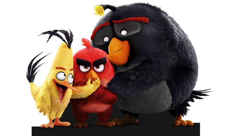 Angry Birds Movie, chuck, red, bomb, Best Animation Movies of 2016 (horizontal)