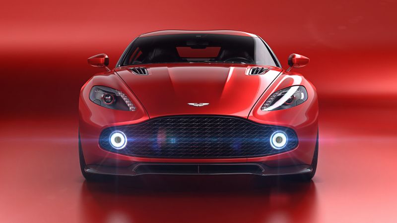 Aston Martin Vanquish Zagato, red, supercar, Zagato (horizontal)