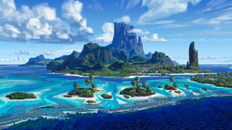 Moana, island, best animation movies of 2016 (horizontal)