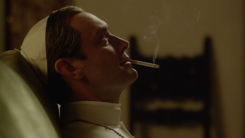 The Young Pope, Jude Law, smoke, Diane Keaton, best tv series (horizontal)