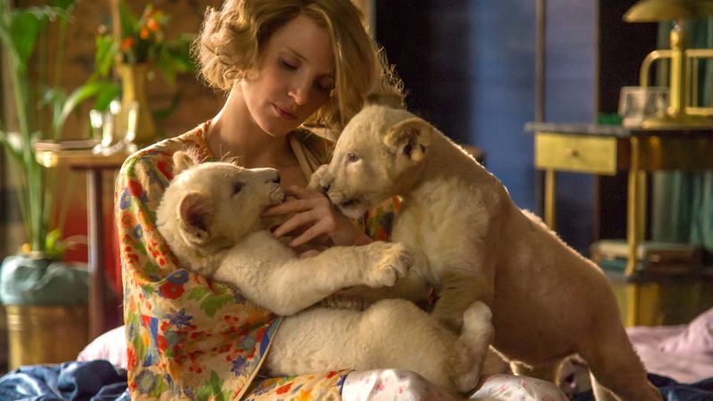 The Zookeeper's Wife, Jessica Chastain, lion, best movies (horizontal)