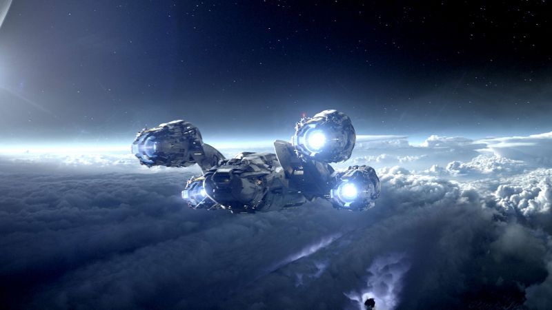 Alien: Covenant, 4k, Starship, planet, best movies (horizontal)