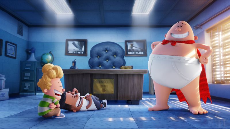 Captain Underpants, The First Epic Movie, best animation movies (horizontal)