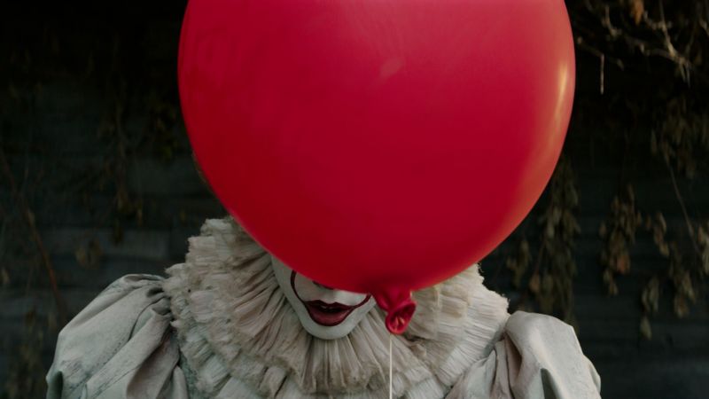 It, Pennywise, balloon, clown, best movies (horizontal)
