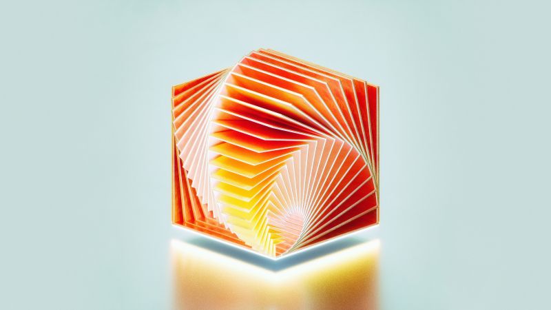 HD, 3D, Medaltations, cube, abstract (horizontal)