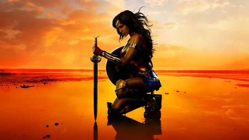 Wonder Woman, 4k, Gal Gadot (horizontal)