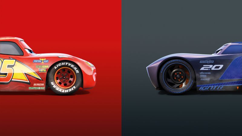 Cars 3, 8k, Lightning McQueen, poster (horizontal)