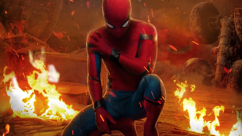 Spider-Man: Homecoming, 5k, poster (horizontal)