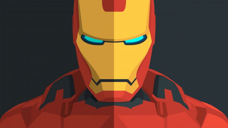 Iron Man, art, 5k (horizontal)