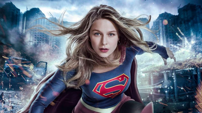 Supergirl Season 3, Melissa Benoist, TV Series, 5k (horizontal)