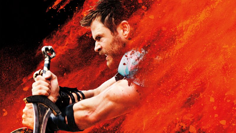 Thor: Ragnarok, Chris Hemsworth, poster, 4k (horizontal)
