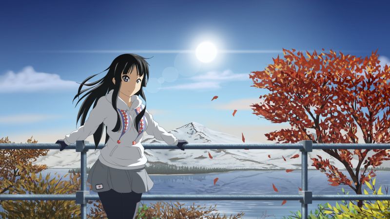 anime, Mio Akiyama, girl, beauty, 8k (horizontal)