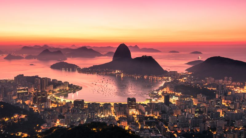 Rio de Janeiro, sunrise, sky, 5k (horizontal)
