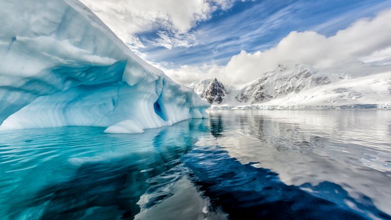 Antarctica, iceberg, ocean, 8k (horizontal)
