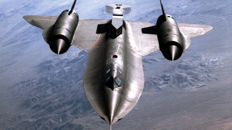 Lockheed, SR-71, Blackbird, jet, plane, aircraft, sky, U.S. Air Force (horizontal)