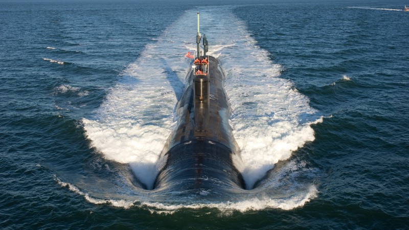USS North Dakota, submarine, SSN-784, Virginia-class, U.S. Navy (horizontal)