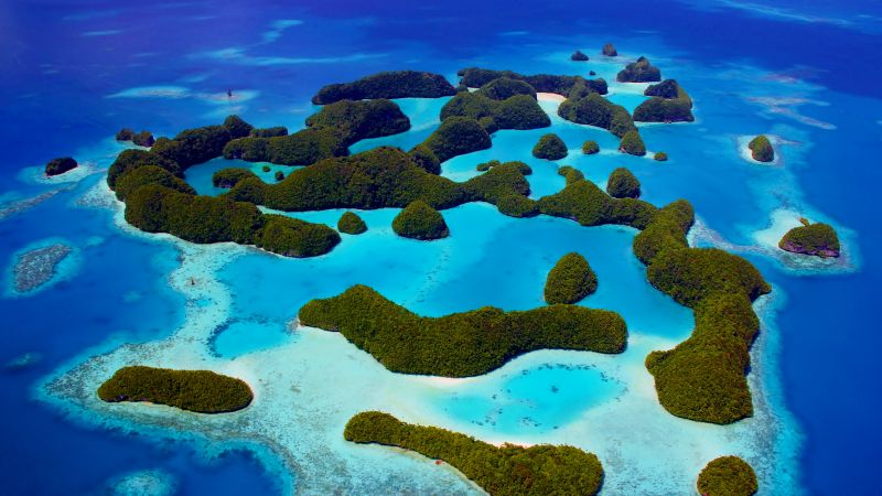 Palau, Philippines, ocean, islands, 5k (horizontal)
