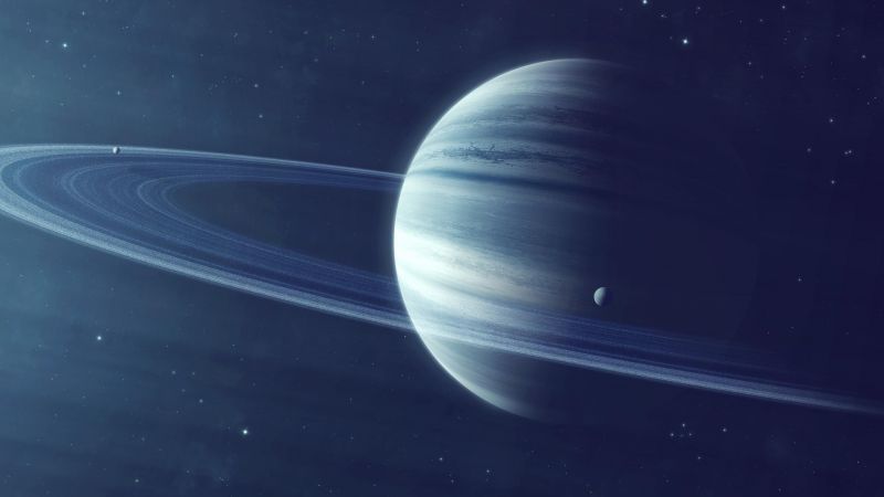 Saturn, planet, 4k (horizontal)