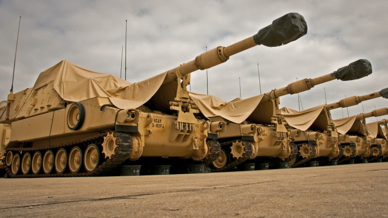 M109A6, howitzer, artillery, Paladin, U.S. Army, vehicle (horizontal)