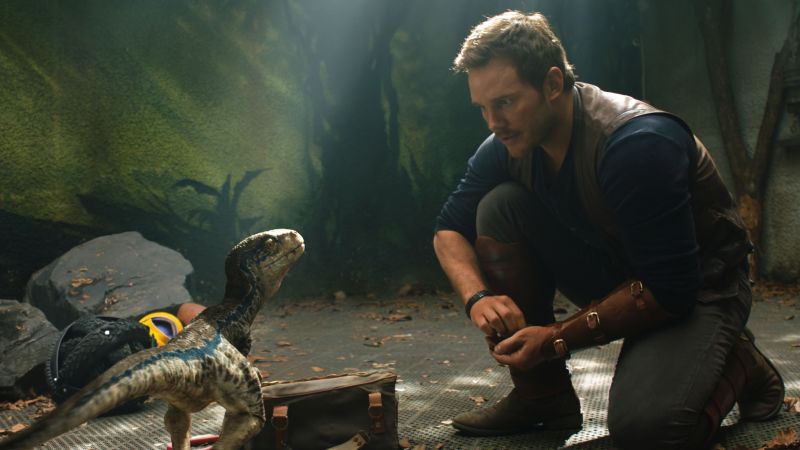 Jurassic World: Fallen Kingdom, Chris Pratt, dinosaur, 5k (horizontal)