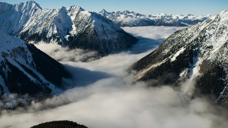 Alps, Switzerland, mountains, clouds, 5k (horizontal)