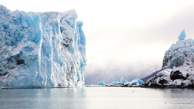 Antarctica, iceberg, ocean, 5k (horizontal)