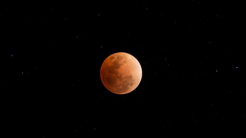 moon eclipse, space, 4k (horizontal)