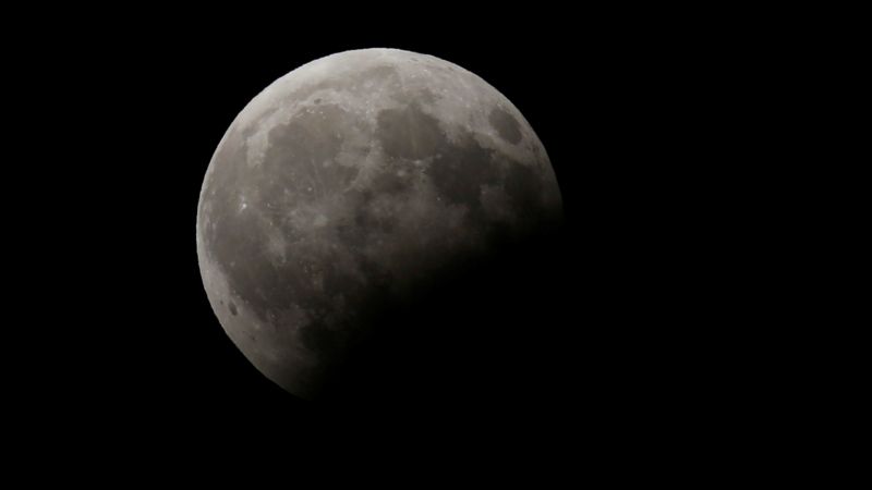 moon eclipse, space, 4k (horizontal)