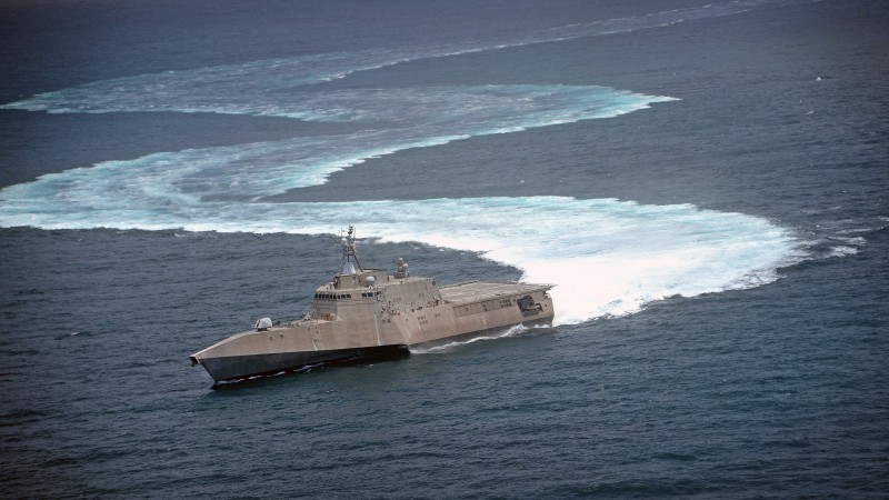 USS Independence, lead ship, LCS-2, Independence-class, littoral, combat ship, corvette, U.S. Navy (horizontal)