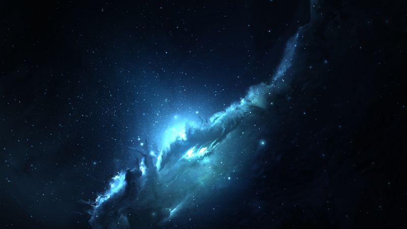 Nebula, space, stars, 5k (horizontal)