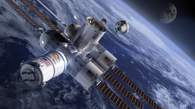 The Aurora Space Station, Space Tourism, 4k (horizontal)